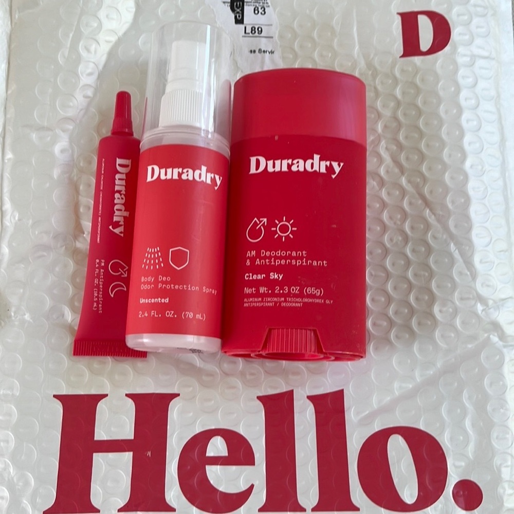 Duradry antiperspirant